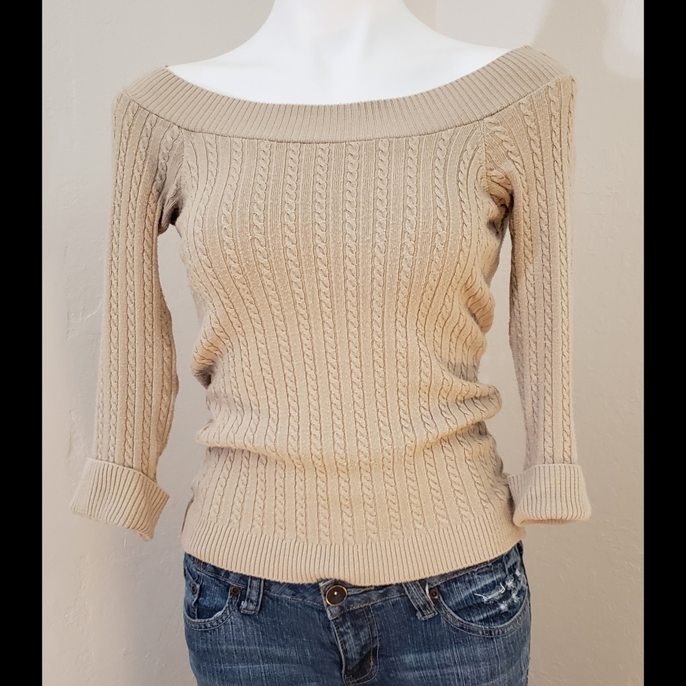 Cable knit sweater